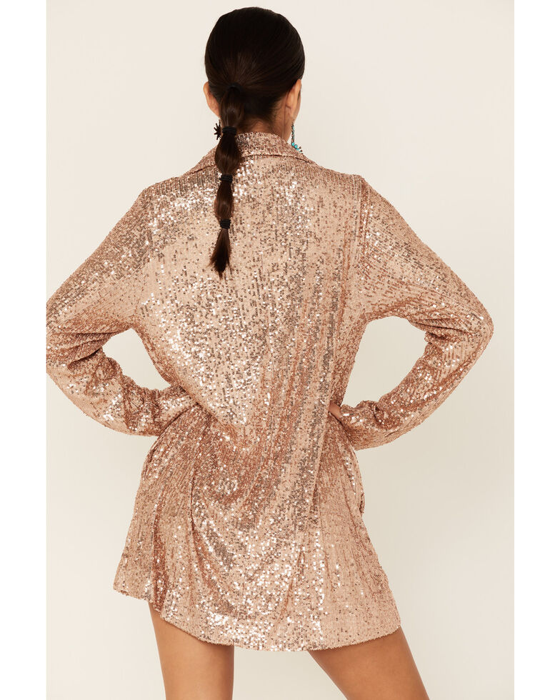 Show Me Your Mumu Women S Bazel Sequin Blazer Dress Boot Barn