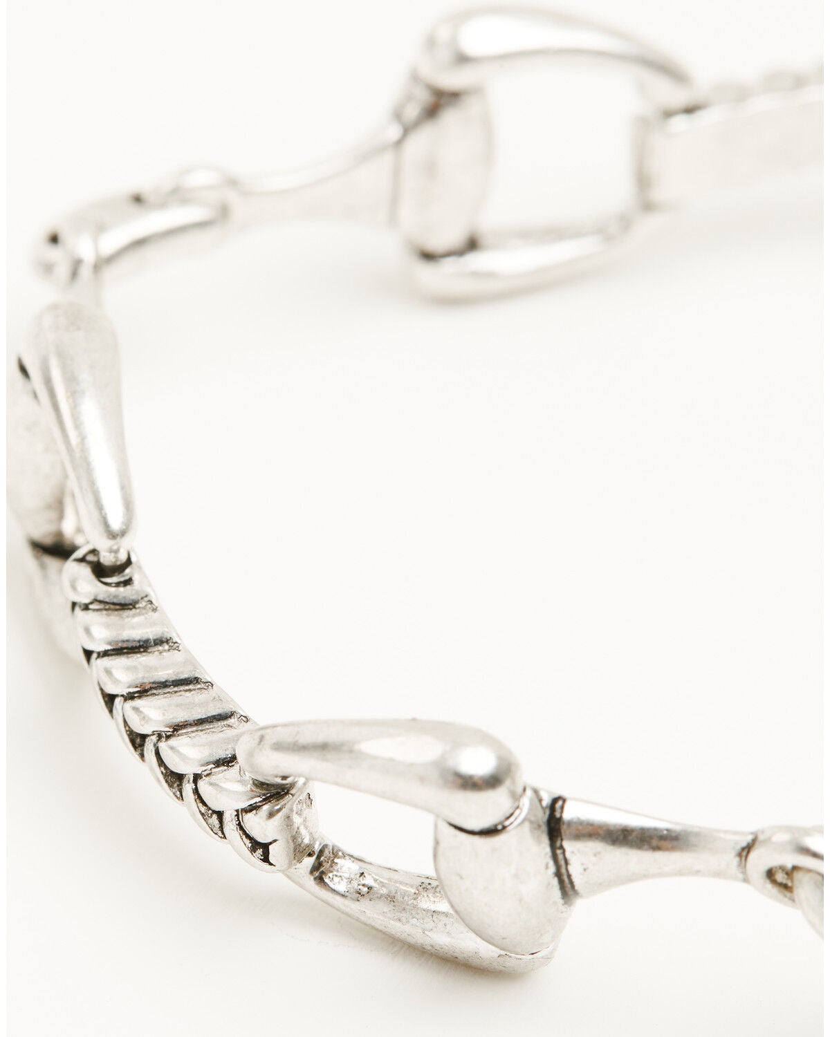 Image #4 - Lainey Wilson Women's Horse Bit Chain Link Bracelet, Silver, hi-res