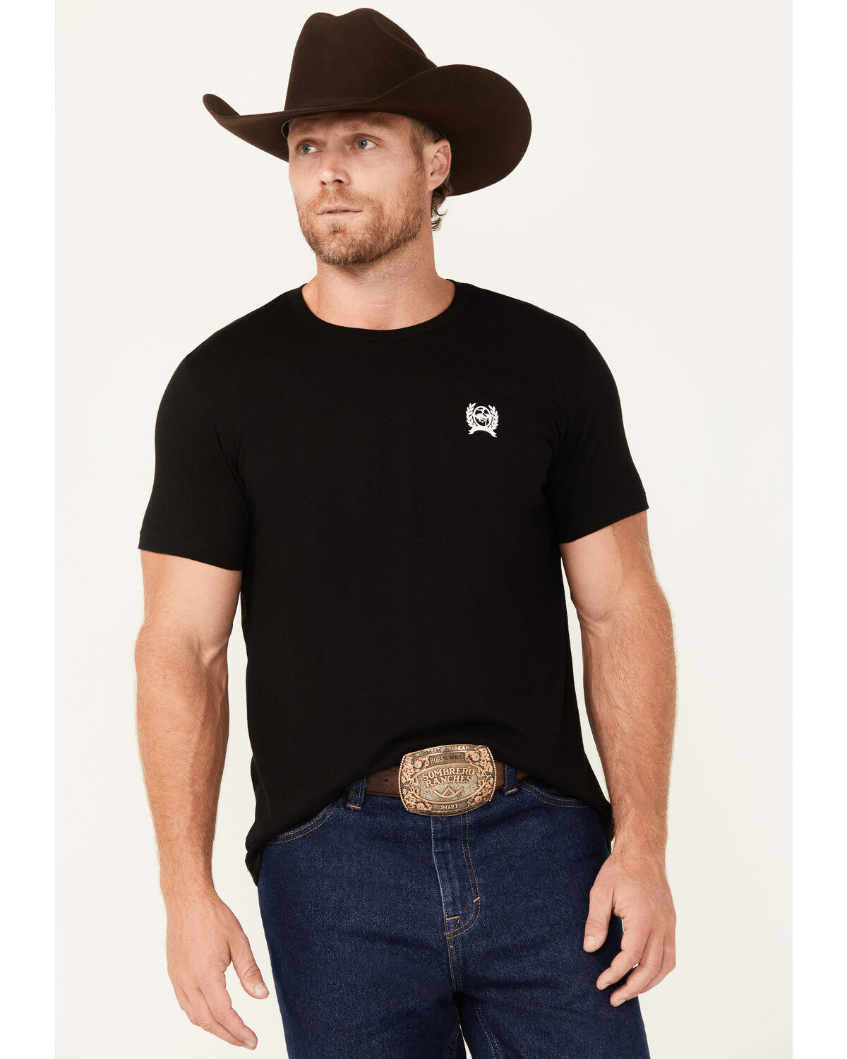 Image #3 - Cinch Men's Boot Barn Exclusive Pioneers and Patriots Short Sleeve Graphic T-Shirt, Black, hi-res