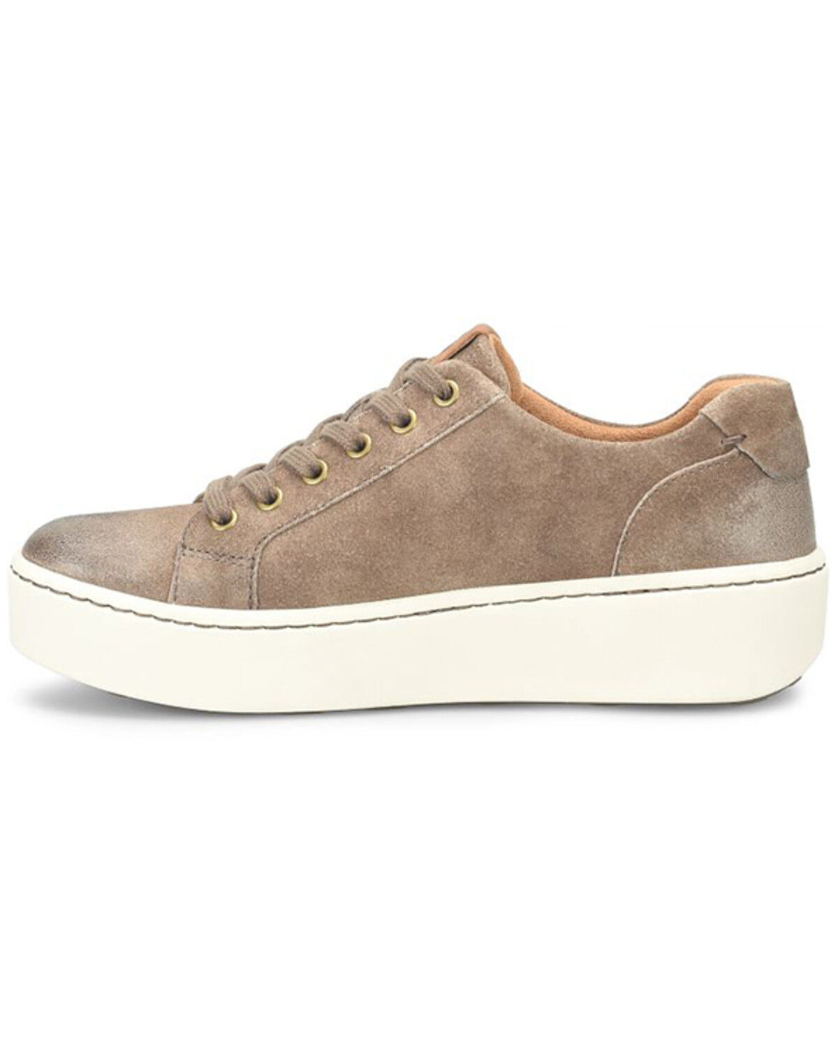 Image #3 - Born Women's Mira Platform Casual Shoes, Taupe, hi-res