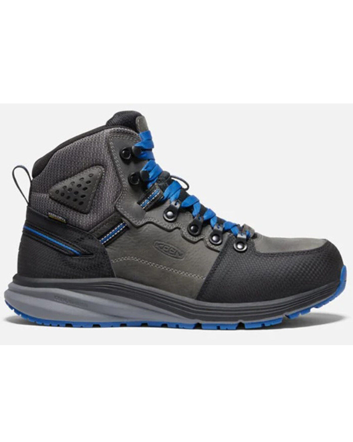 Image #2 - Keen Men's Red Hook Lace-Up Waterproof Work Shoes - Carbon-Fiber Toe, Grey, hi-res