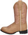 Image #3 - Smoky Mountain Girls' Mustang Western Boots - Round Toe, Tan, hi-res