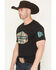 Image #2 - Red Dirt Hat Men's Free Rein Short Sleeve Graphic T-Shirt, Charcoal, hi-res