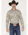 Image #1 - Cody James Men's Neverland Paisley Print Long Sleeve Button-Down Stretch Western Shirt, Cream, hi-res
