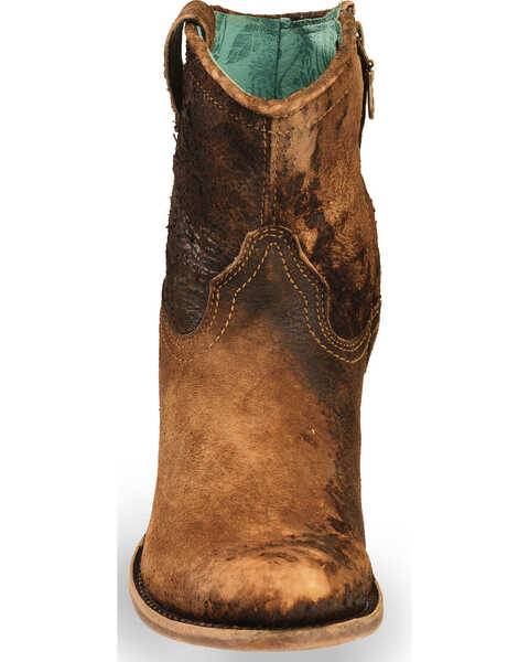 Image #4 - Corral Women's Lamb Abstract Boots - Round Toe, Chocolate, hi-res