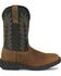 Image #2 - Justin Men's Taskmaker Pull-On Work Boots - Steel Toe, Black, hi-res