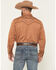 Image #4 - Scully Men's Embroidered Long Sleeve Snap Western Shirt, Brown, hi-res