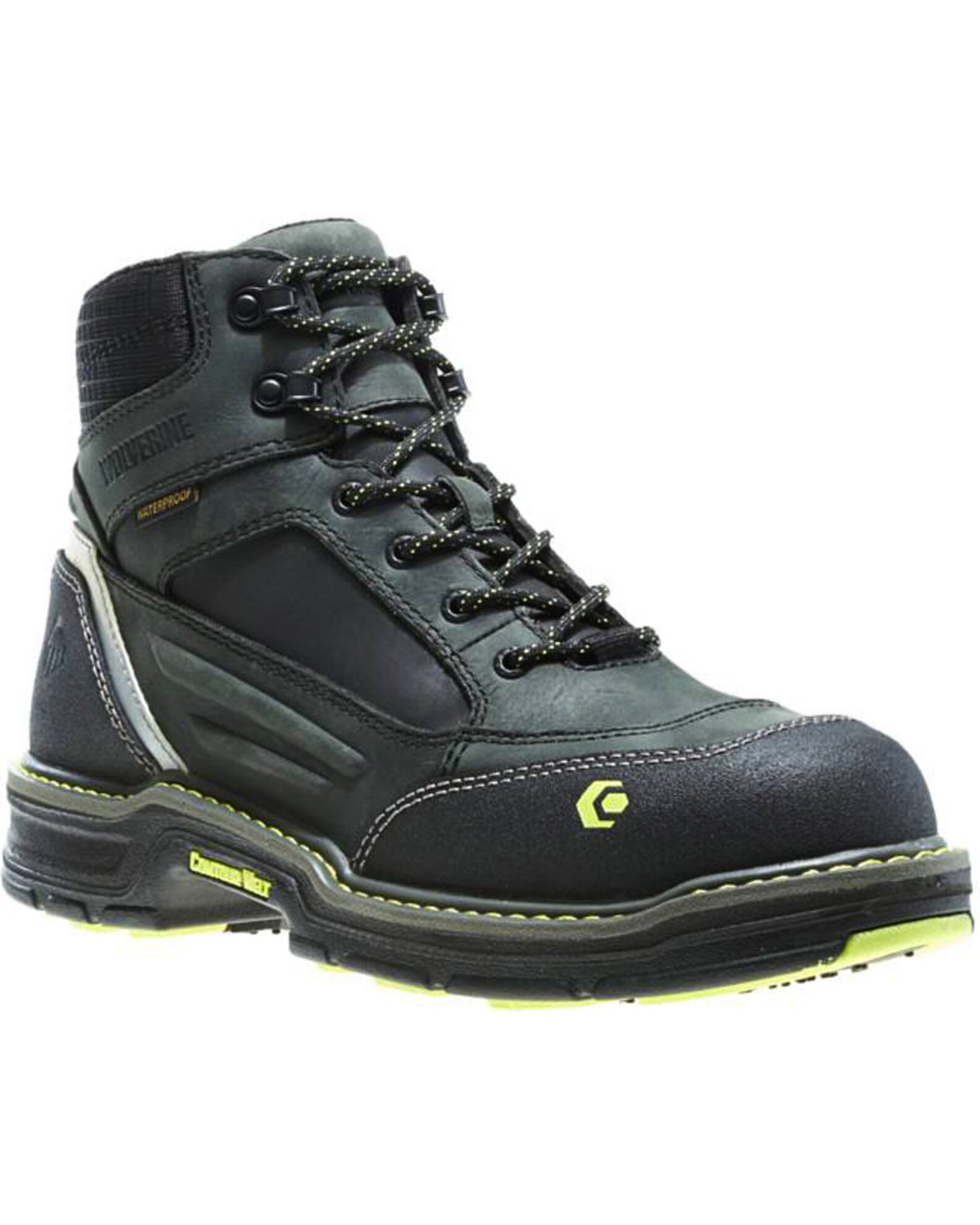 Product Name Wolverine Men s Overman 6 Lace Up WP Comp Toe Work Boots
