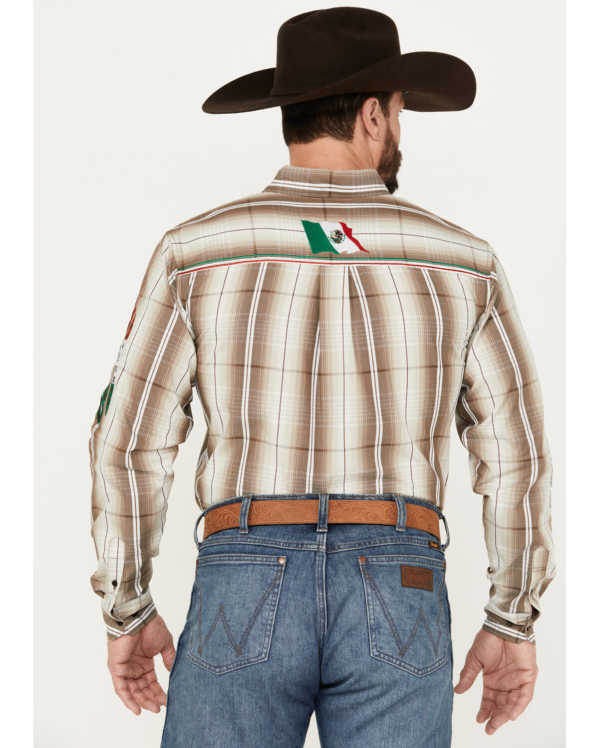 商品画像：Long Sleeve Mexican Cowboy Shirt with Snaps - Western Shirt 2