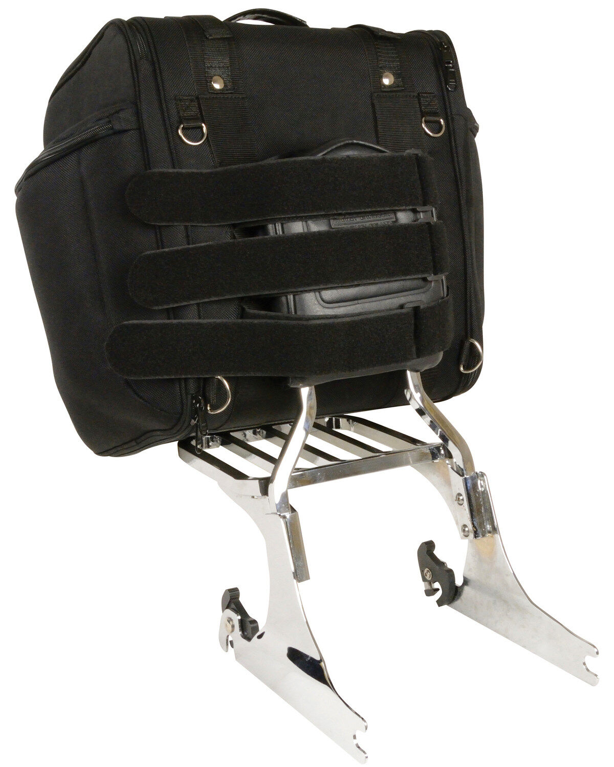 Image #4 - Milwaukee Leather Textile Motorcycle Sissy Bar Travel Bag, Black, hi-res