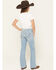 Image #3 - Ariat Girls' Aisha Light Wash Bootcut Denim Jeans, Light Wash, hi-res