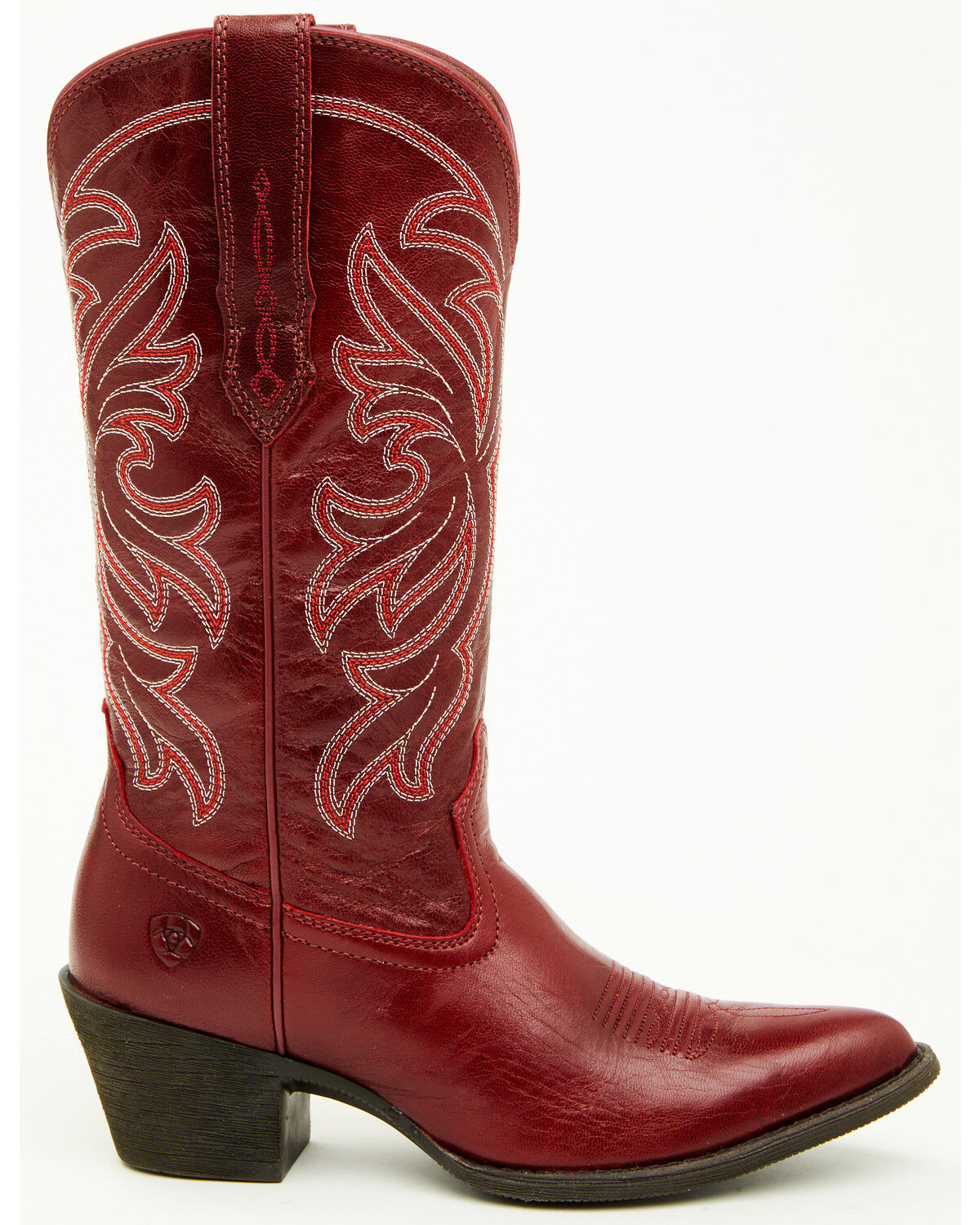 Image #2 - Ariat Women's Heritage StretchFit Western Boots - Round Toe, Wine, hi-res