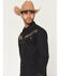 Image #2 - Moonshine Spirit Men's High Noon Embroidered Long Sleeve Snap Western Shirt, Black, hi-res