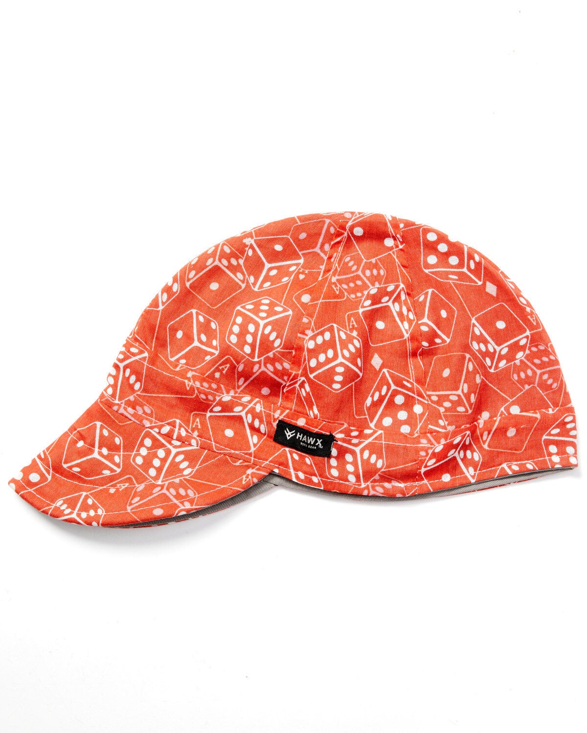 Hawx Red Dice Print Welding Work Cap, Red, hi-res
