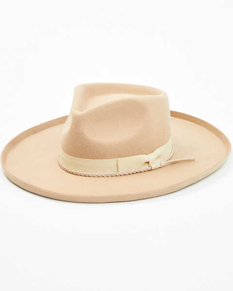 Shyanne Women's Felt Western Fashion Hat , Tan, hi-res