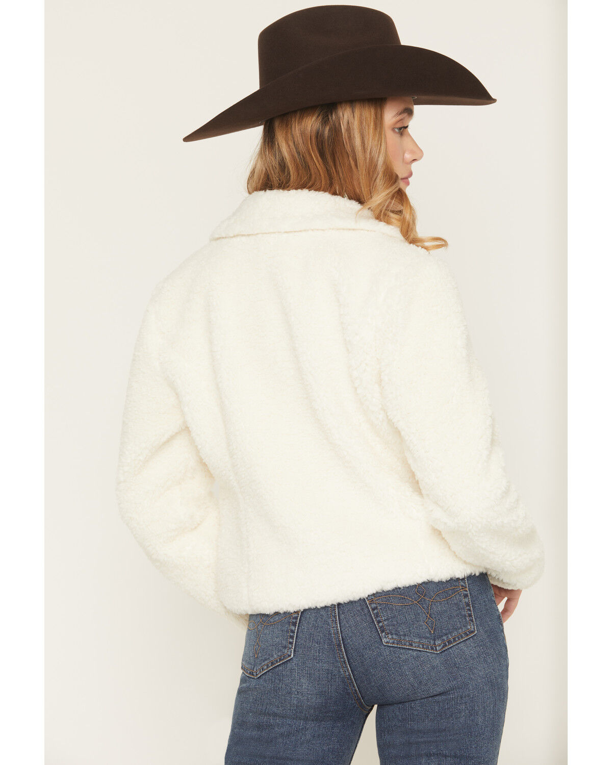 Image #4 - Shyanne Women's Toggle Front Sherpa Jacket, Cream, hi-res
