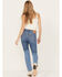 Image #3 - Levi's Women's Medium Wash 501 Pieced Destructed Jeans, Medium Wash, hi-res