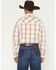 Image #4 - Wrangler 20X Men's Plaid Print Long Sleeve Snap Stretch Western Shirt, Cream, hi-res