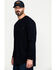 Image #3 - Hawx Men's Men's FR Pocket Henley Long Sleeve Work Shirt , Navy, hi-res