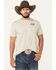 Image #2 - Cowboy Hardware Men's Outlaw Rodeo Short Sleeve Graphic T-Shirt, Tan, hi-res