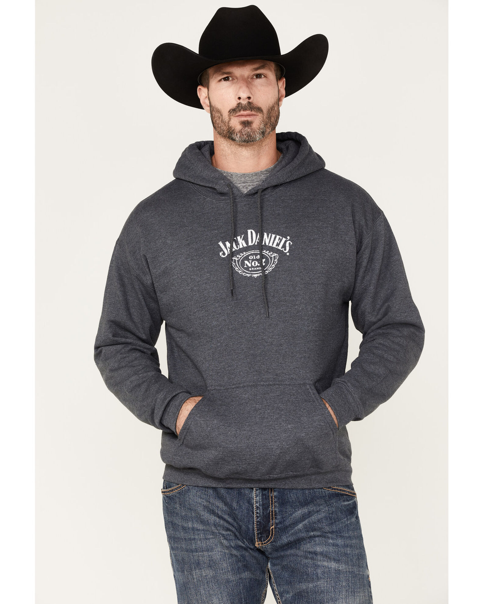 Jack Daniel s Men s Label Pullover Hoodie