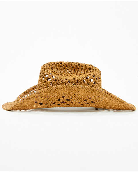 Image #3 - Shyanne Women's Lucy Straw Cowboy Hat , Brown, hi-res