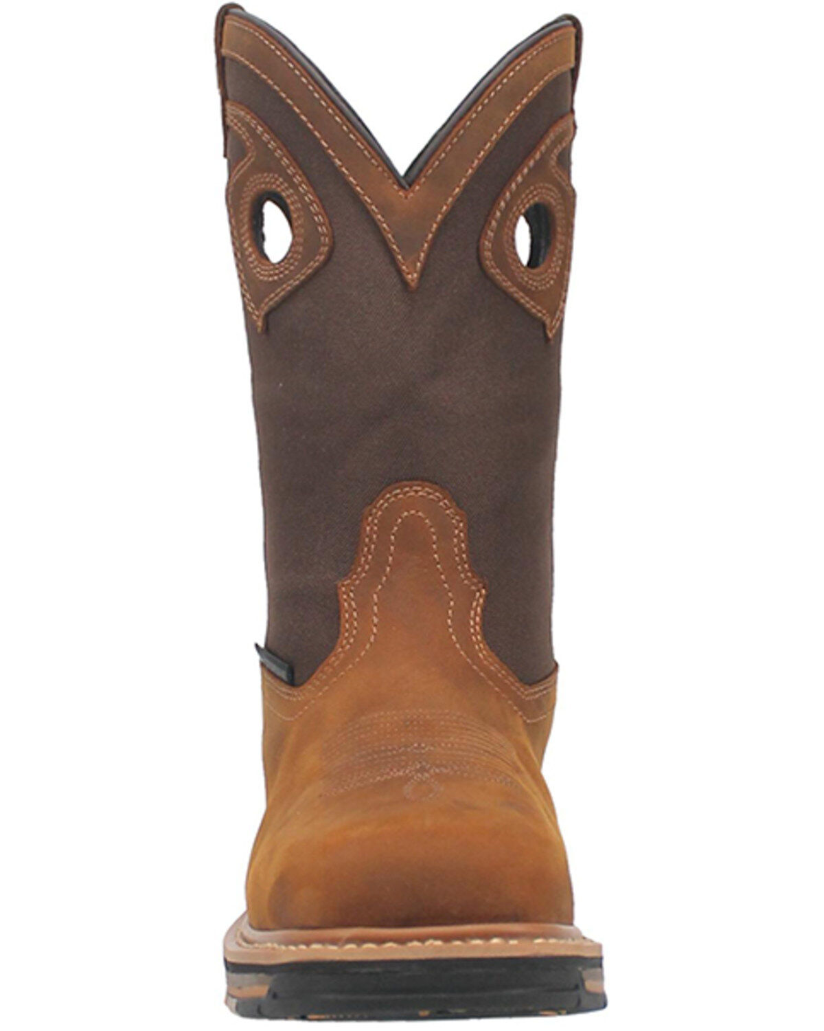 Image #4 - Dan Post Men's 11" Bram Waterproof Work Boots - Broad Square Toe, Brown, hi-res