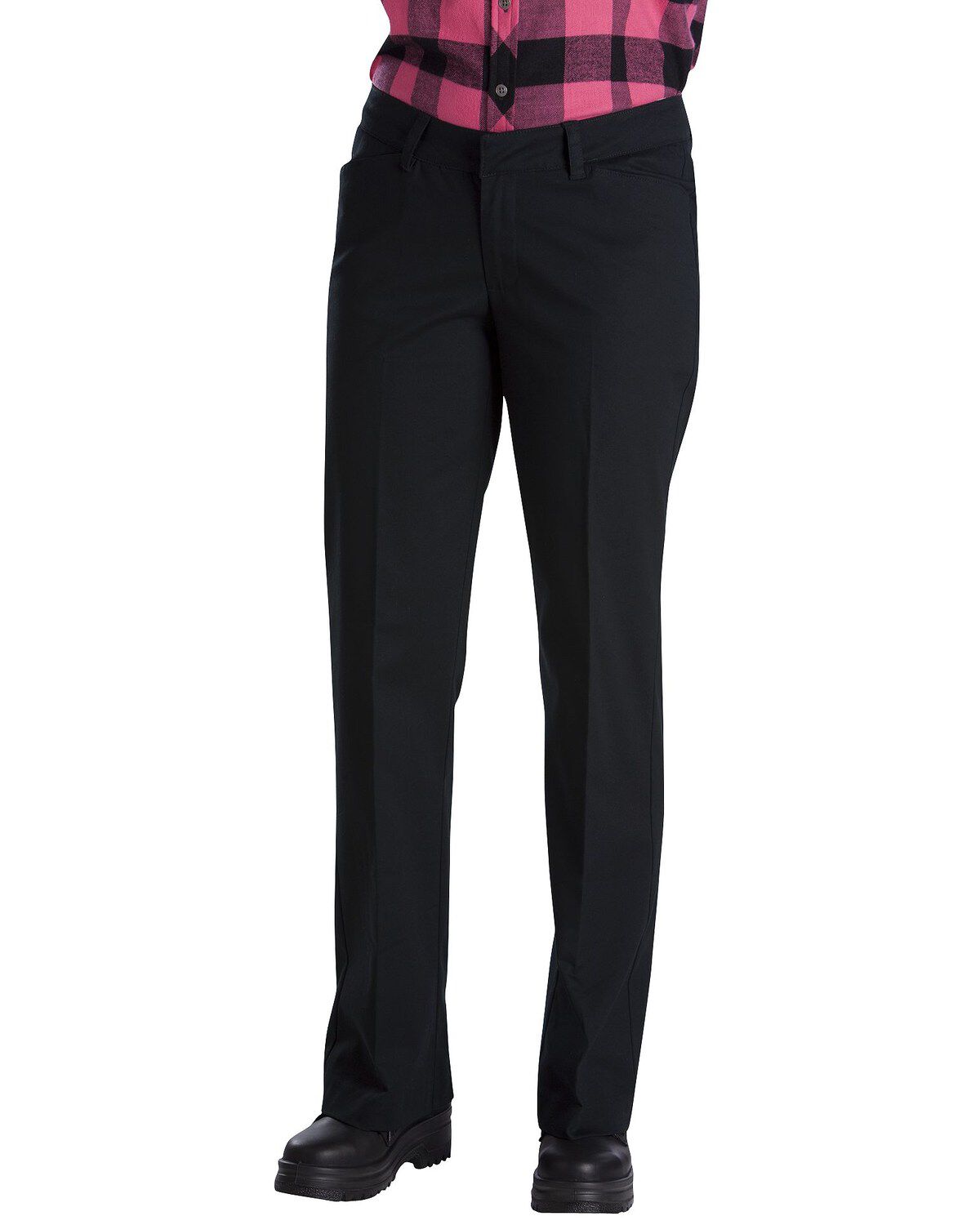 Image #2 - Dickies Women's Relaxed Stretch Twill Pants, Black, hi-res