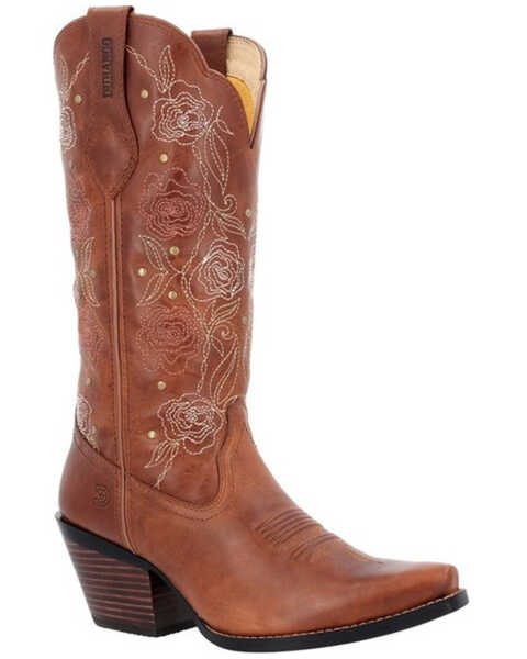 Durango Women's Crush Rosewood Western Boots - Snip Toe, Red, hi-res