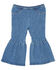 Image #2 - Wrangler Toddler Girls' Light Wash Trumpet Flare Denim Jeans, Blue, hi-res