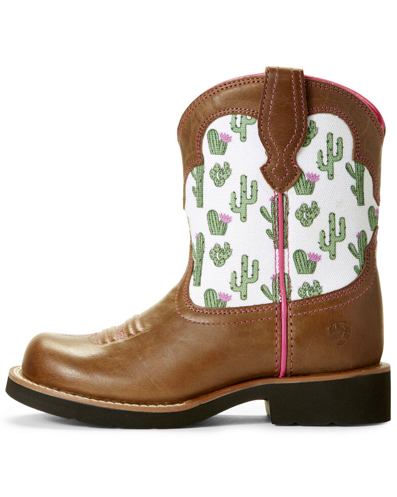 Ariat Youth Girls' Cactus Print Western Boots Round Toe Boot Barn