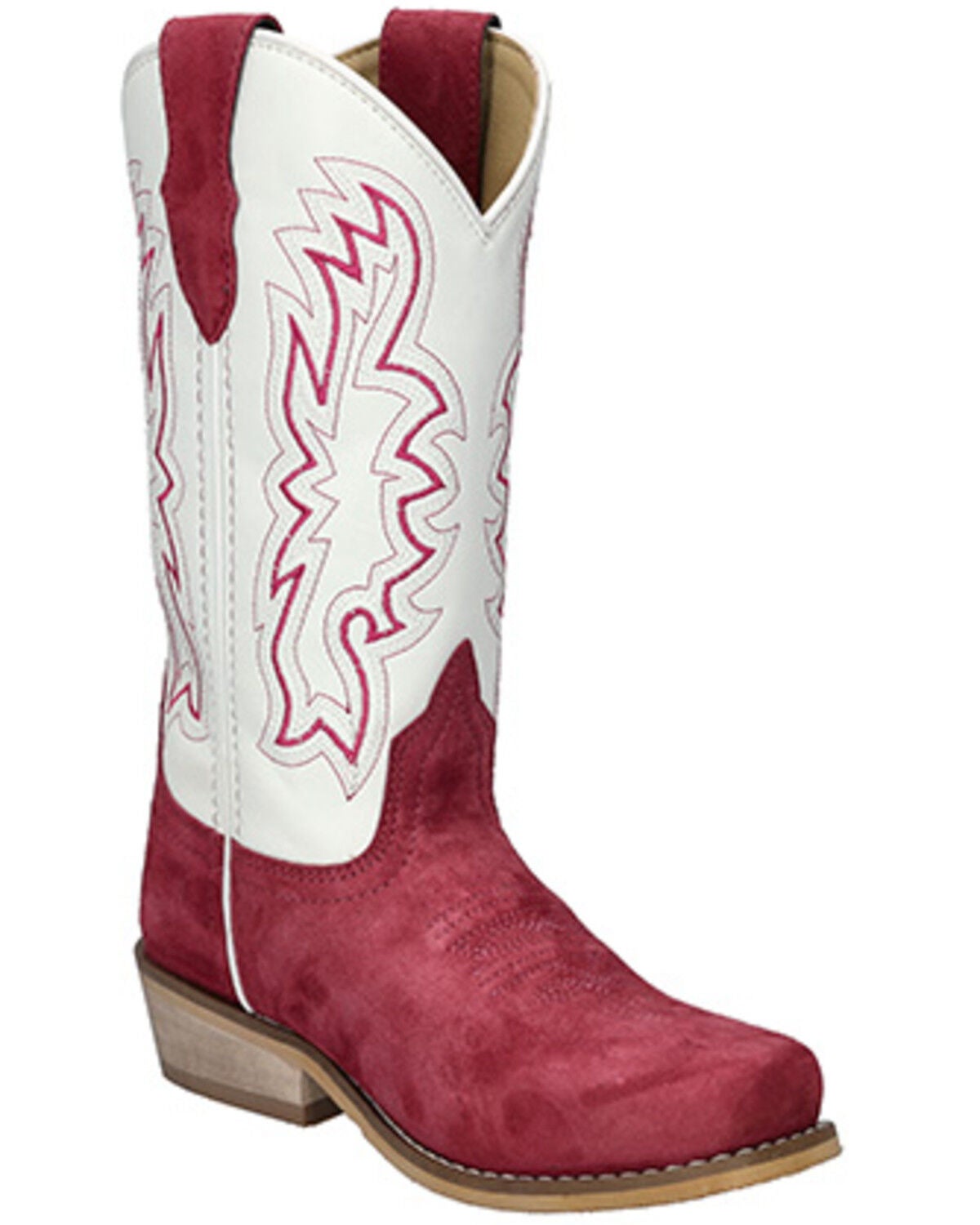 Smoky Mountain Girls' Whichita Western Boots - Snip Toe, Red, hi-res