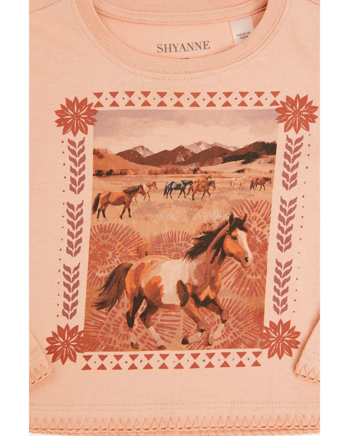 Image #2 - Shyanne Toddler Girls' Molly 3/4 Bell Sleeve Graphic Tee, Mauve, hi-res