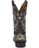 Image #4 - Corral Men's Exotic Python Skin Inlay Western Boots - Square Toe, Black, hi-res