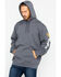 Image #5 - Hawx Men's Logo Sleeve Hooded Work Sweatshirt, Charcoal, hi-res