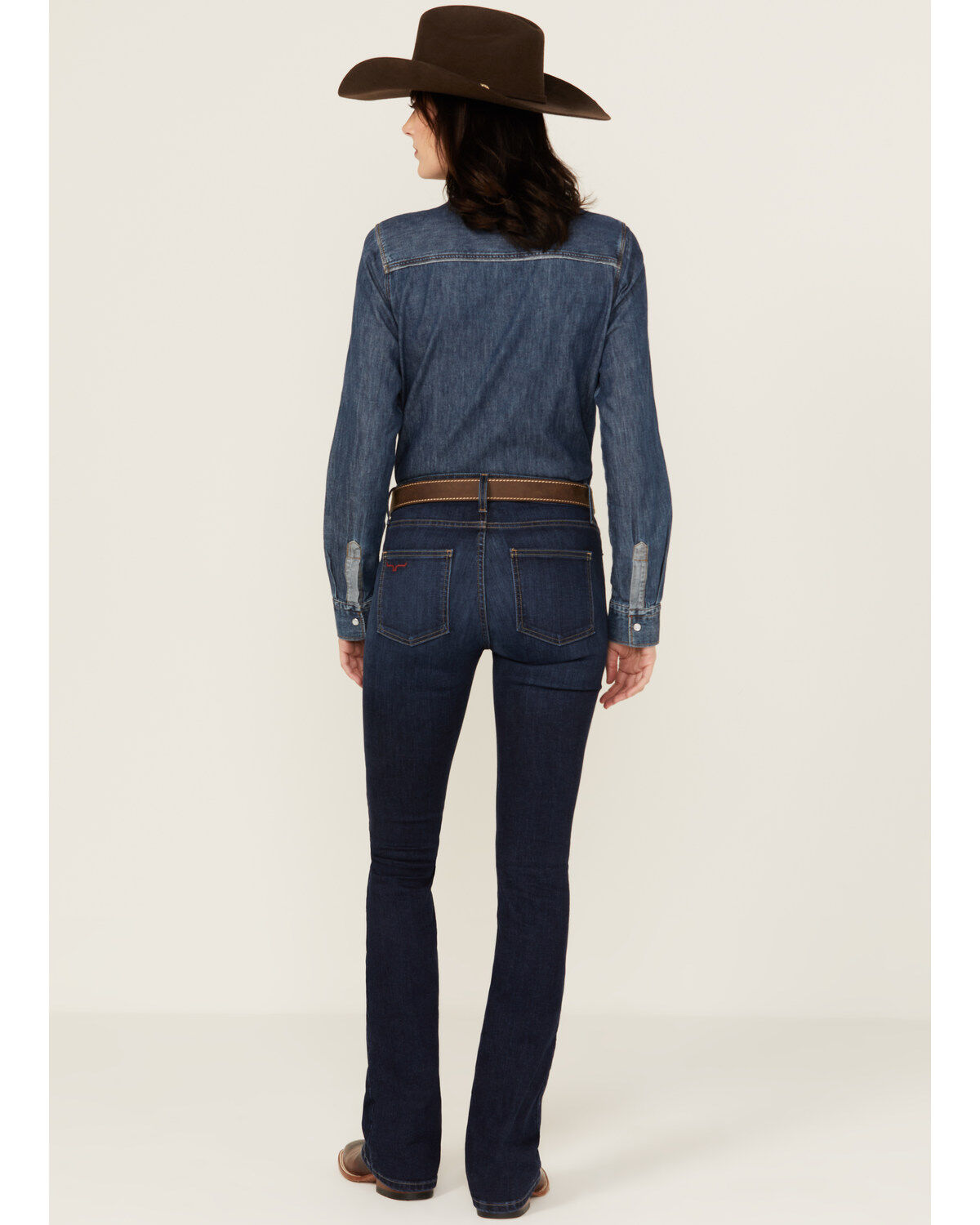 Image #3 - Kimes Ranch Women's Dark Wash Chloe Flare Bootcut Jeans, Blue, hi-res