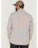 Image #4 - Moonshine Spirit Men's Kingston Stripe Snap Western Shirt, Grey, hi-res