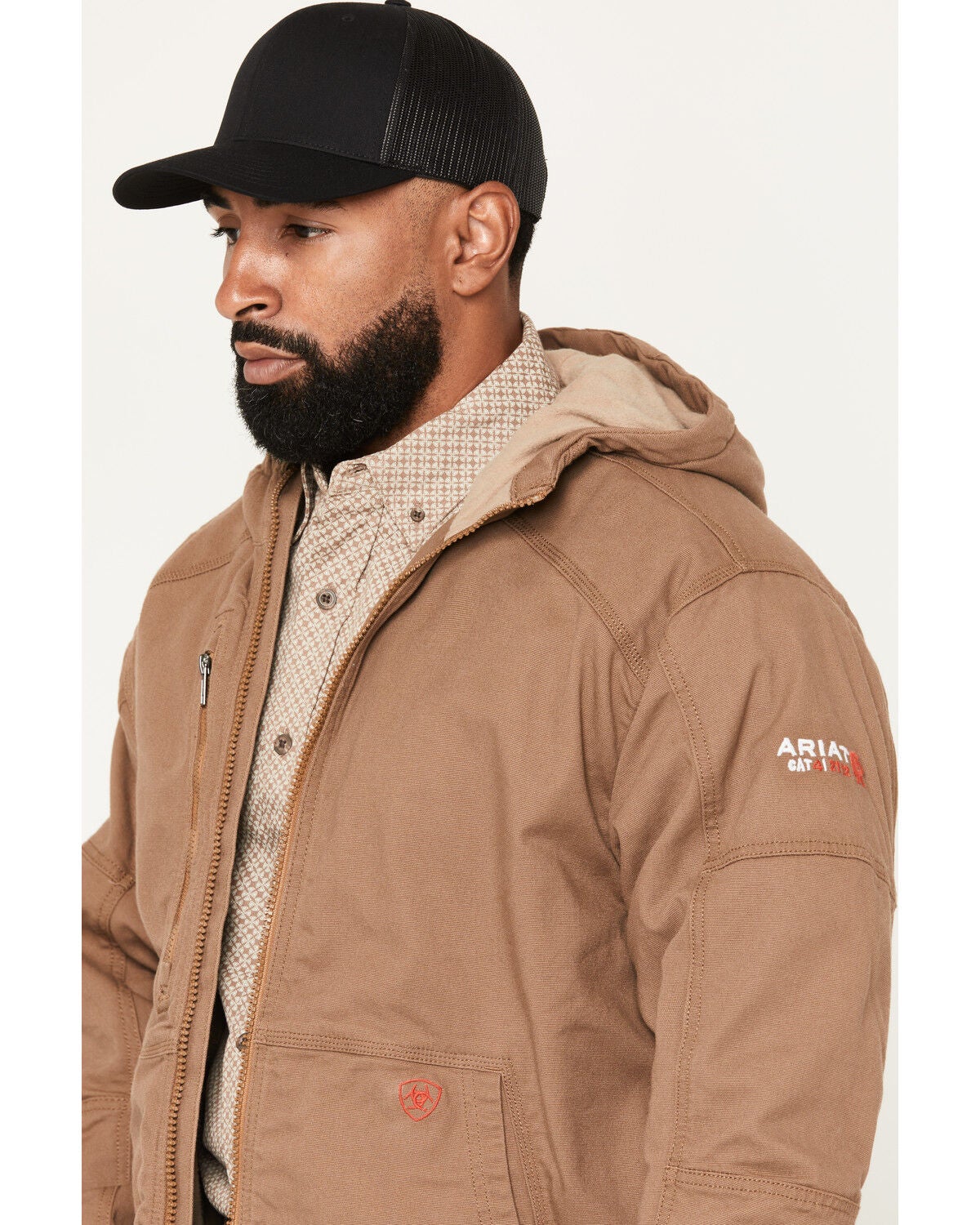 Image #2 - Ariat Men's FR Duralight Cordura&reg; Canvas Jacket, Beige, hi-res