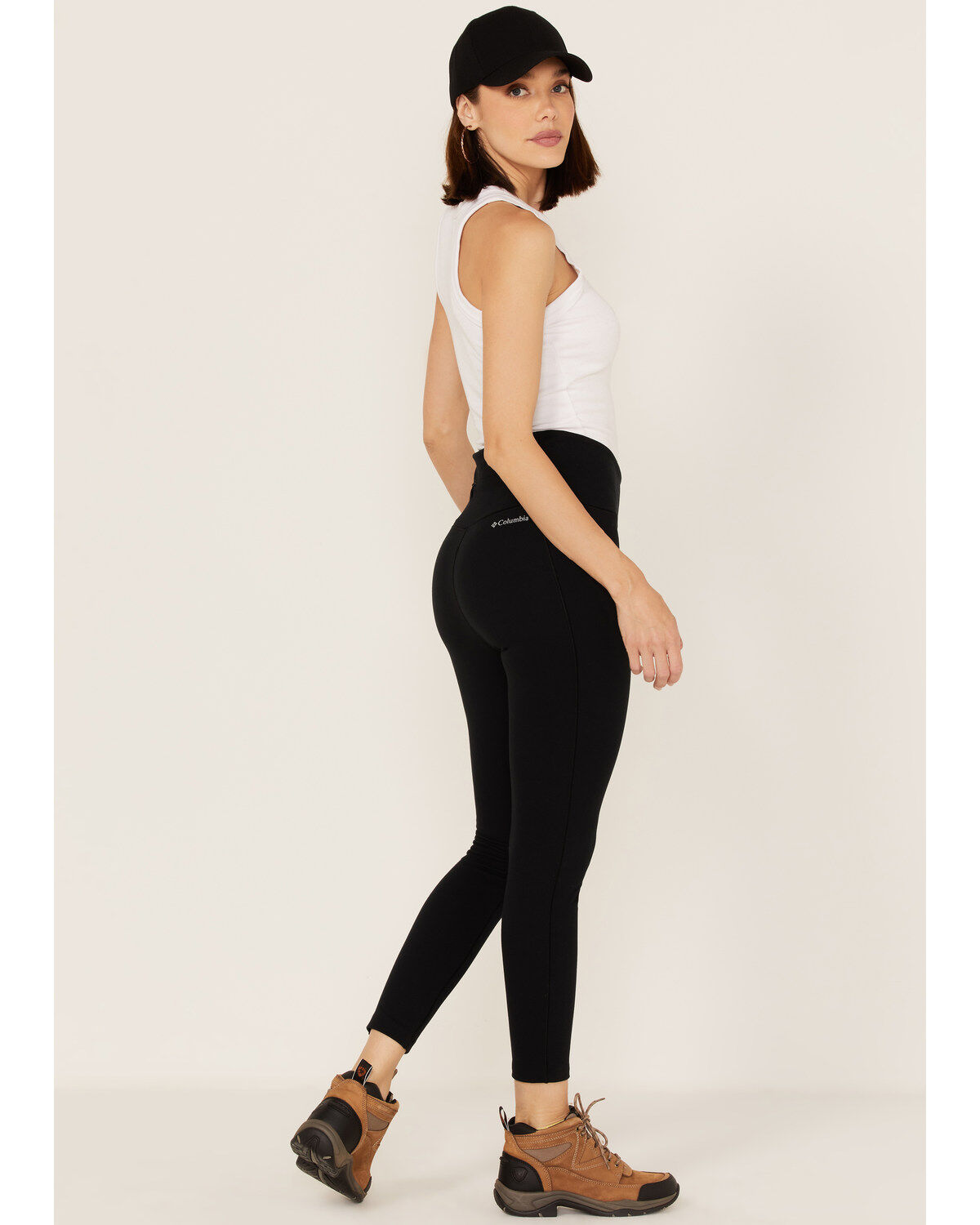 Image #3 - Columbia Women's Weekend Adventure 7/8 Leggings, Black, hi-res