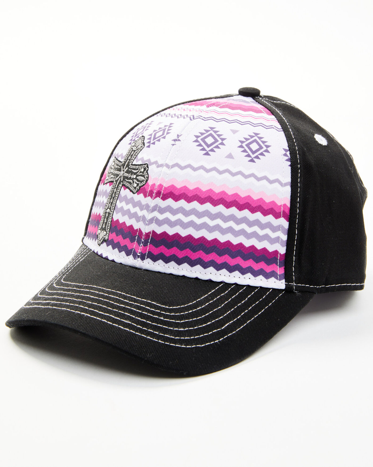 Cowgirl Hardware Women's Sequin Cross Baseball Cap