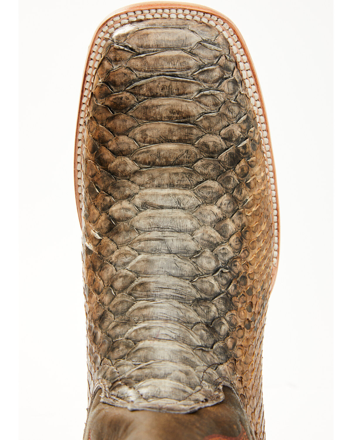 Image #6 - Cody James Men's Python Exotic Western Boots - Broad Square Toe, Brown, hi-res
