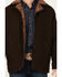 Image #3 - Blue Ranchwear Men's Atchison Heavyweight Sherpa Lined Flannel Coat, Dark Brown, hi-res