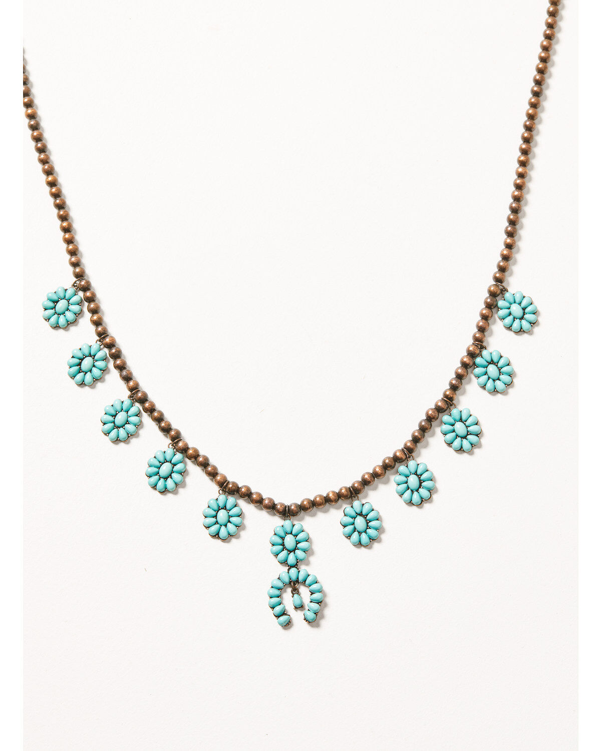 Image #2 - Shyanne Women's Mystic Skies Squash Blossom Beaded Necklace, Rust Copper, hi-res