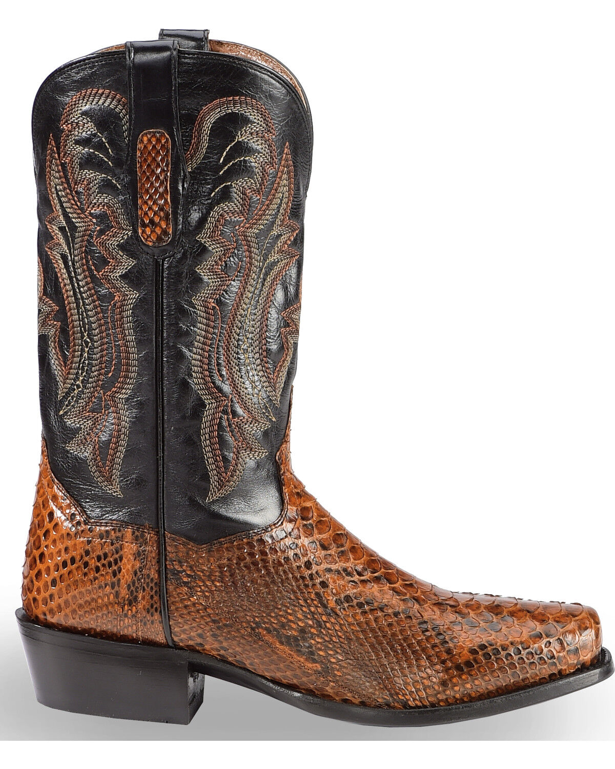Dan Post Men's Cognac Back Cut Python