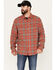 Image #1 - Brothers and Sons Men's Plaid Long Sleeve Button-Down Western Flannel Shirt, Red, hi-res