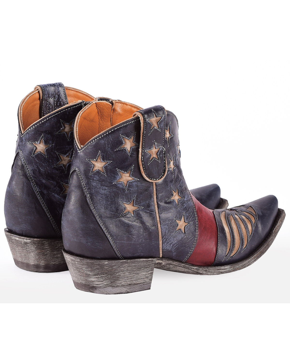 Image #3 - Old Gringo Women's United Patriotic Booties - Snip Toe , , hi-res