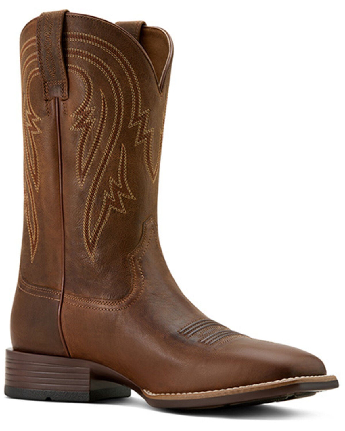 Ariat Men's Plano Performance Western Boots - Broad Square Toe, Tan, hi-res
