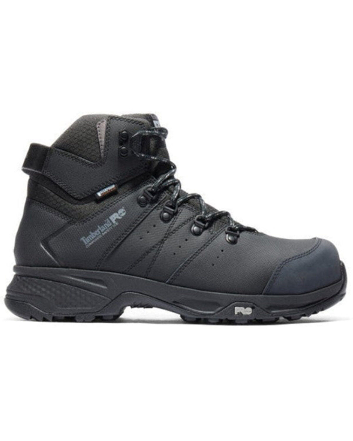 Image #2 - Timberland PRO Men's Switchback Waterproof Hiker Work Boots - Composite Toe, Black, hi-res