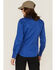 Image #4 - Forge Workwear Women's FR Solid Long Sleeve Snap Stretch Work Shirt, Royal Blue, hi-res