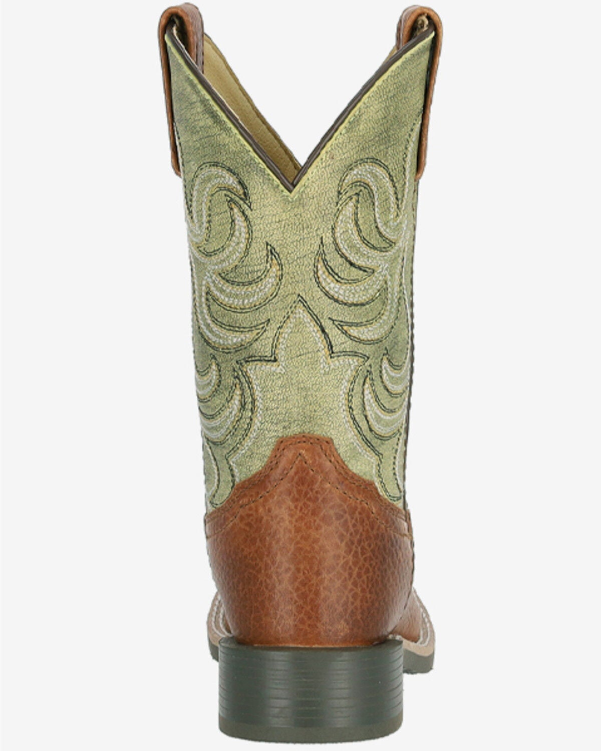 Image #4 - Smoky Mountain Boys' Grant Performance Western Boots - Broad Square Toe, Green, hi-res